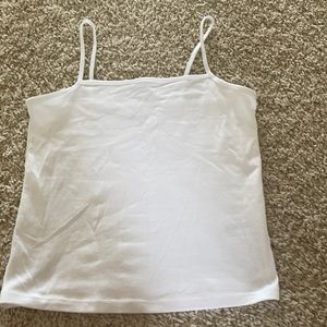 white tank top